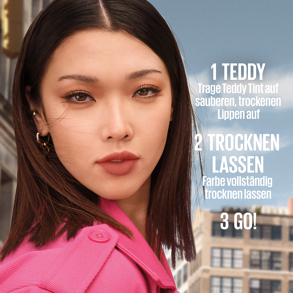 Bild: MAYBELLINE Superstay Teddy Tint Lippenstift Kneehigh