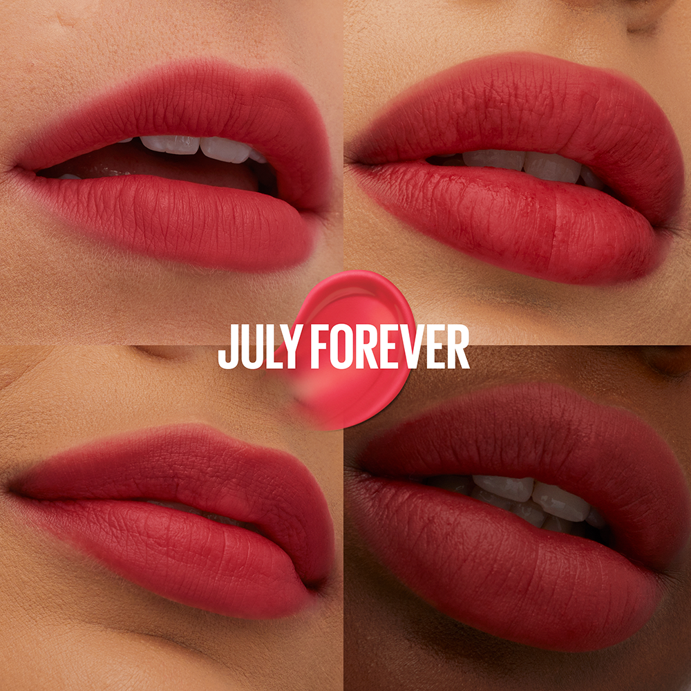Bild: MAYBELLINE Superstay Teddy Tint Lippenstift July Forever
