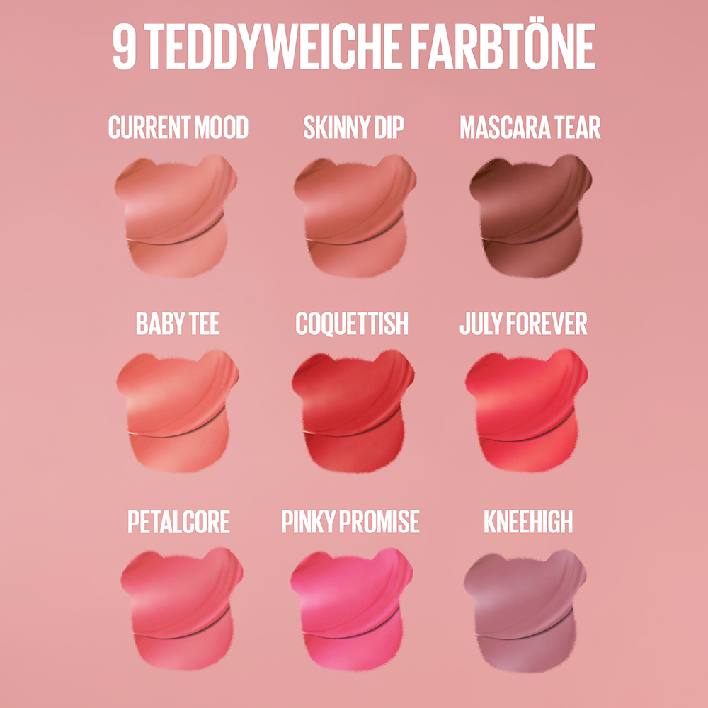 Bild: MAYBELLINE Superstay Teddy Tint Lippenstift July Forever