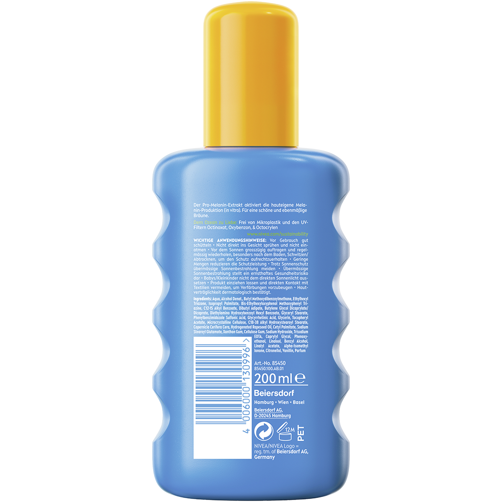 Bild: NIVEA Sun Sonnencreme Schutz und Bräune LSF 50 