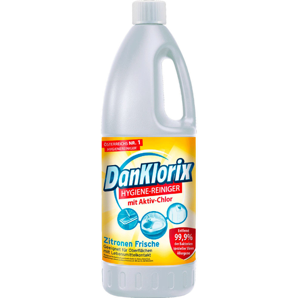 Bild: DanKlorix Hygiene-Reiniger Zitronenfrische