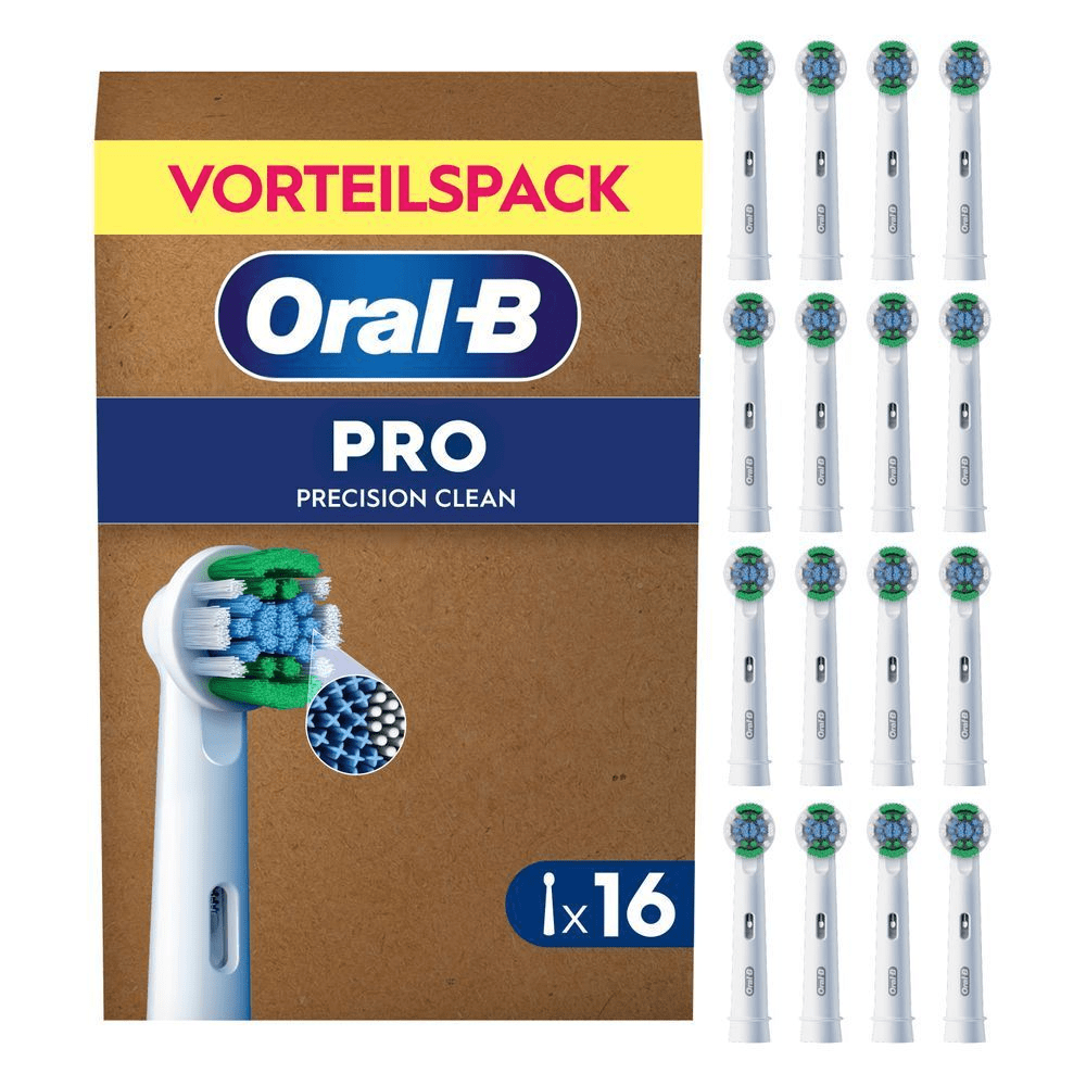 Oral-B PRO Precision Clean Aufsteckbürsten Vorteilspack (16 Stück).