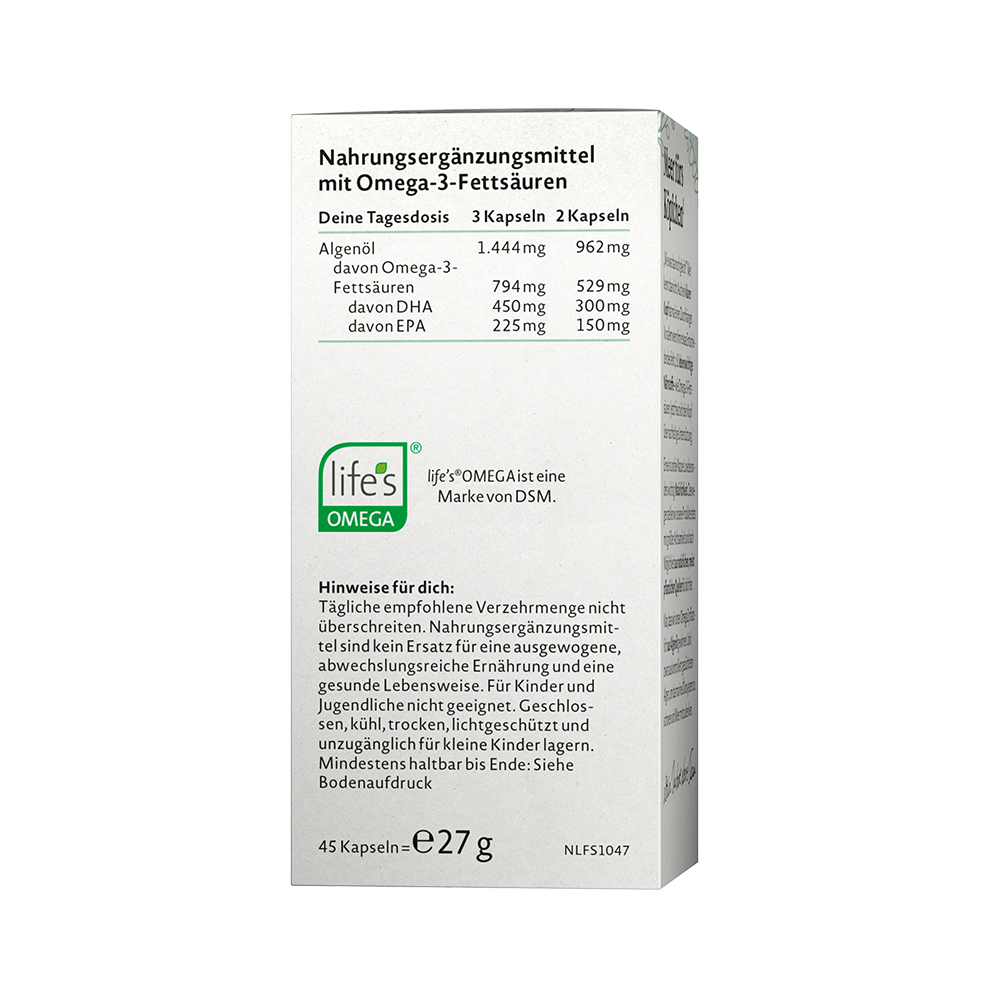 Bild: NATURE LOVE Veganes Omega 3 
