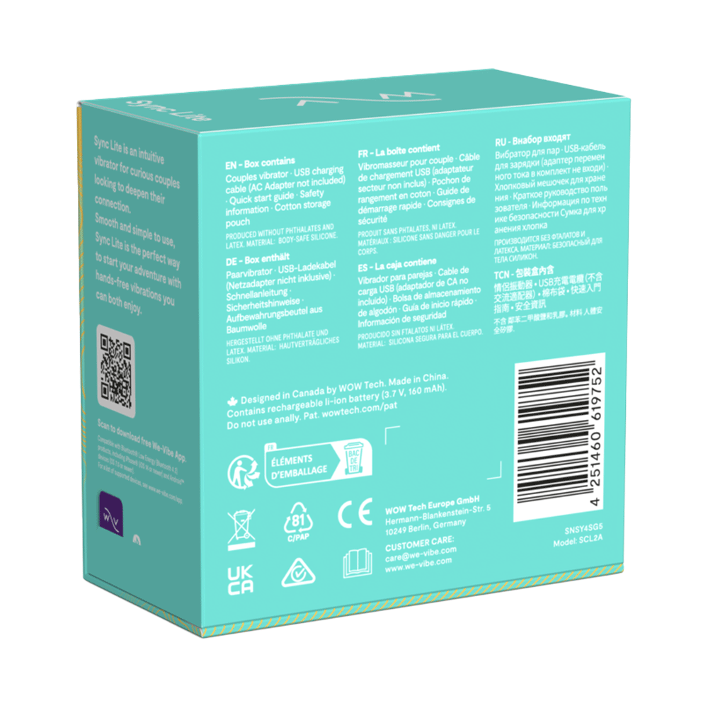 Bild: We-Vibe Vibrator Sync Lite Acqua 