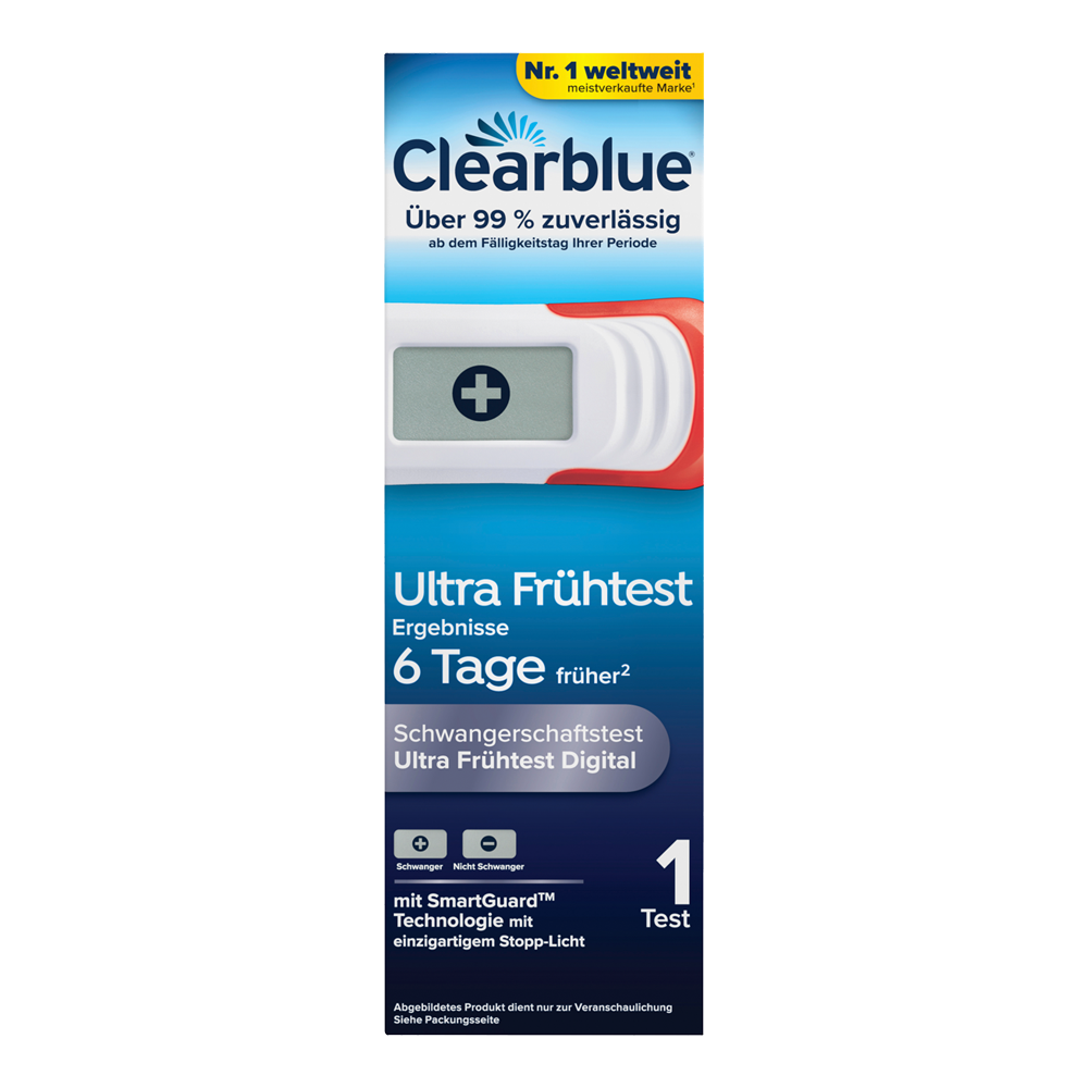 Bild: Clearblue Schwangerschaftsfrühtest