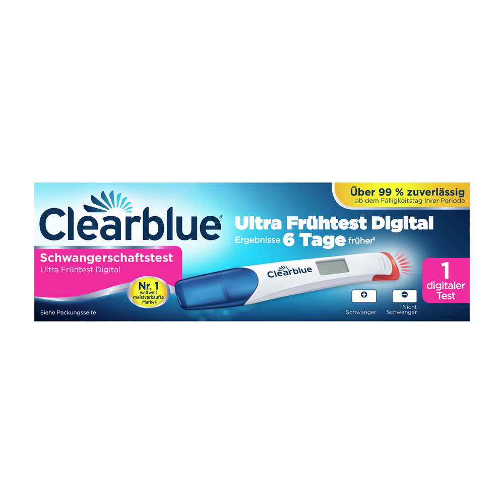 Bild: Clearblue Schwangerschaftsfrühtest