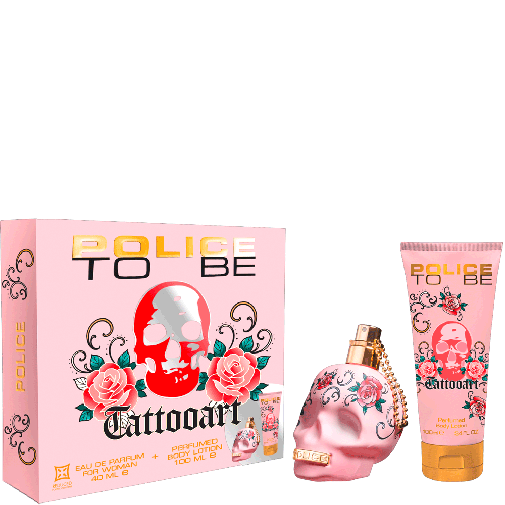 Bild: Police to be Tattooart Woman Geschenkset Eau de Parfum 40 ml + Duschgel 100 ml
