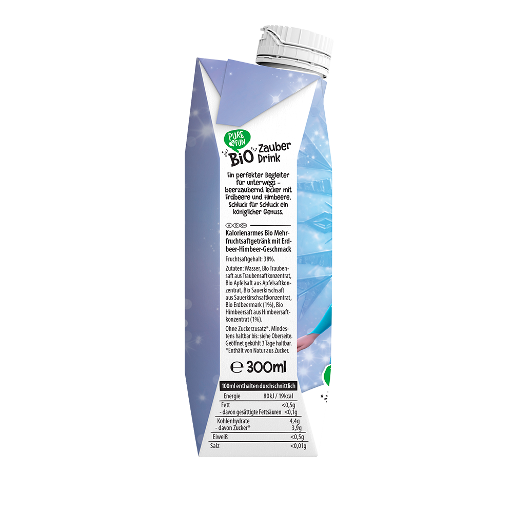 Bild: Pure & Fun BIO Zauber Drink Erdbeere und Himbeere, Die Eiskönigin 