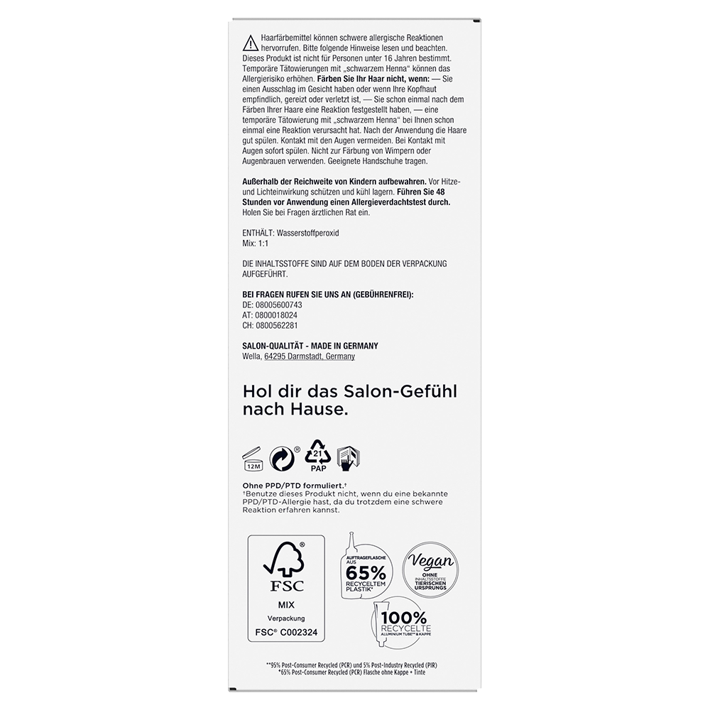 Bild: Clairol Professional Permanente Coloration Colorstrong Dunkelbraun Dunkelbraun