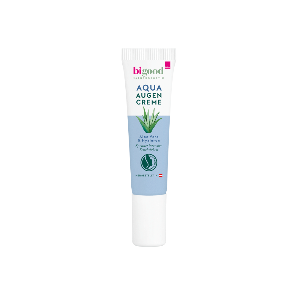 Bild: bi good Aqua Augen Creme Aloe Vera und Hyaluron 