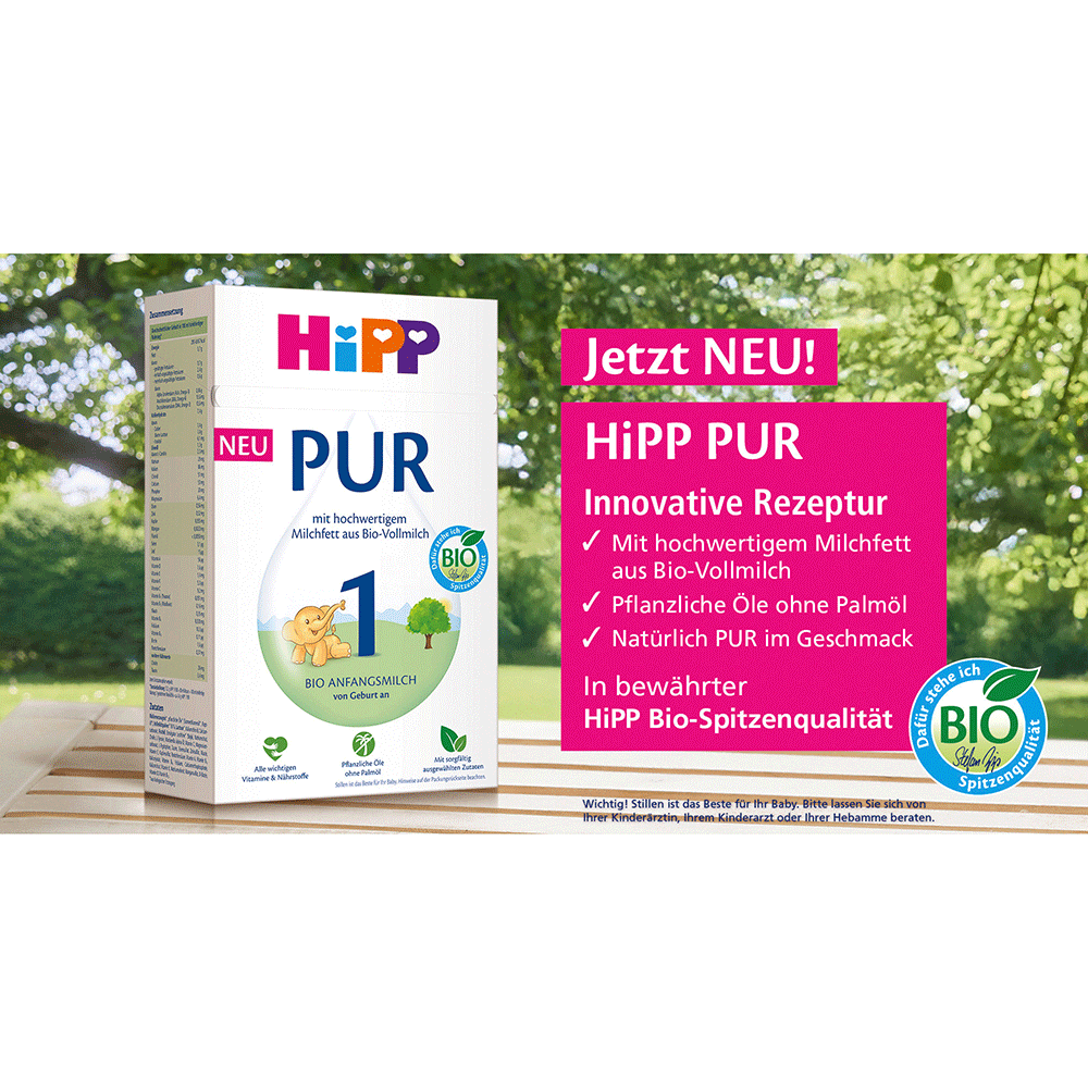 Bild: HiPP Pur 1 Bio Anfangsmilch 