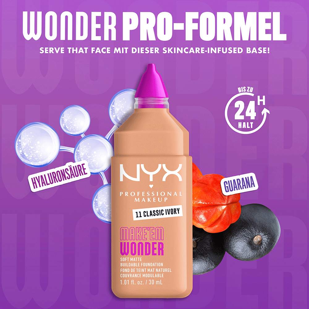 Bild: NYX Professional Make-up Make 'EM Wonder Foundation Classic Ivory 11