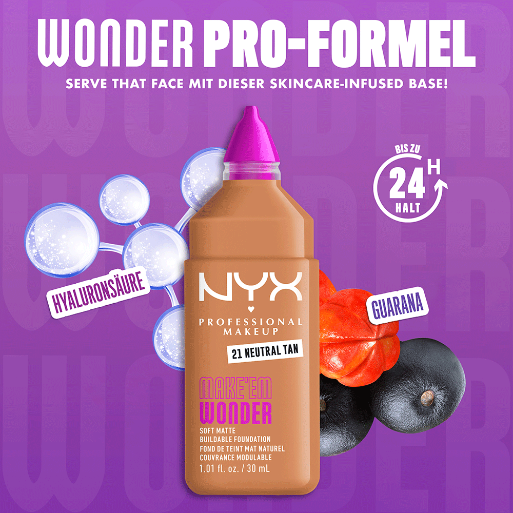 Bild: NYX Professional Make-up Make 'EM Wonder Foundation Neutral Tan 21