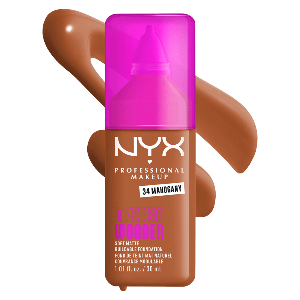 Bild: NYX Professional Make-up Make 'EM Wonder Foundation Mahogany 34