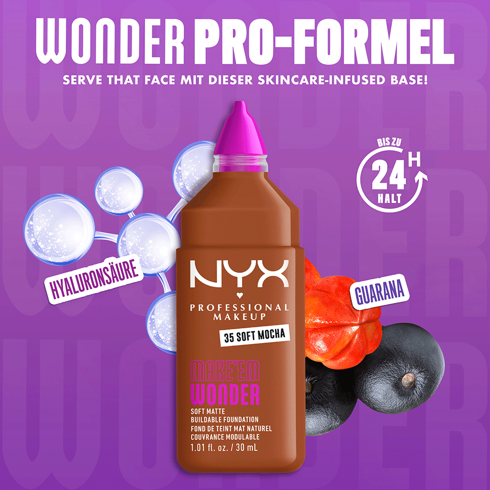 Bild: NYX Professional Make-up Make 'EM Wonder Foundation Soft Mocha 35