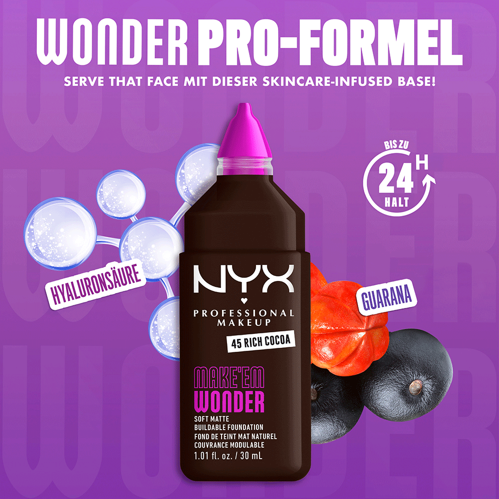 Bild: NYX Professional Make-up Make 'EM Wonder Foundation Rich Cocoa 45