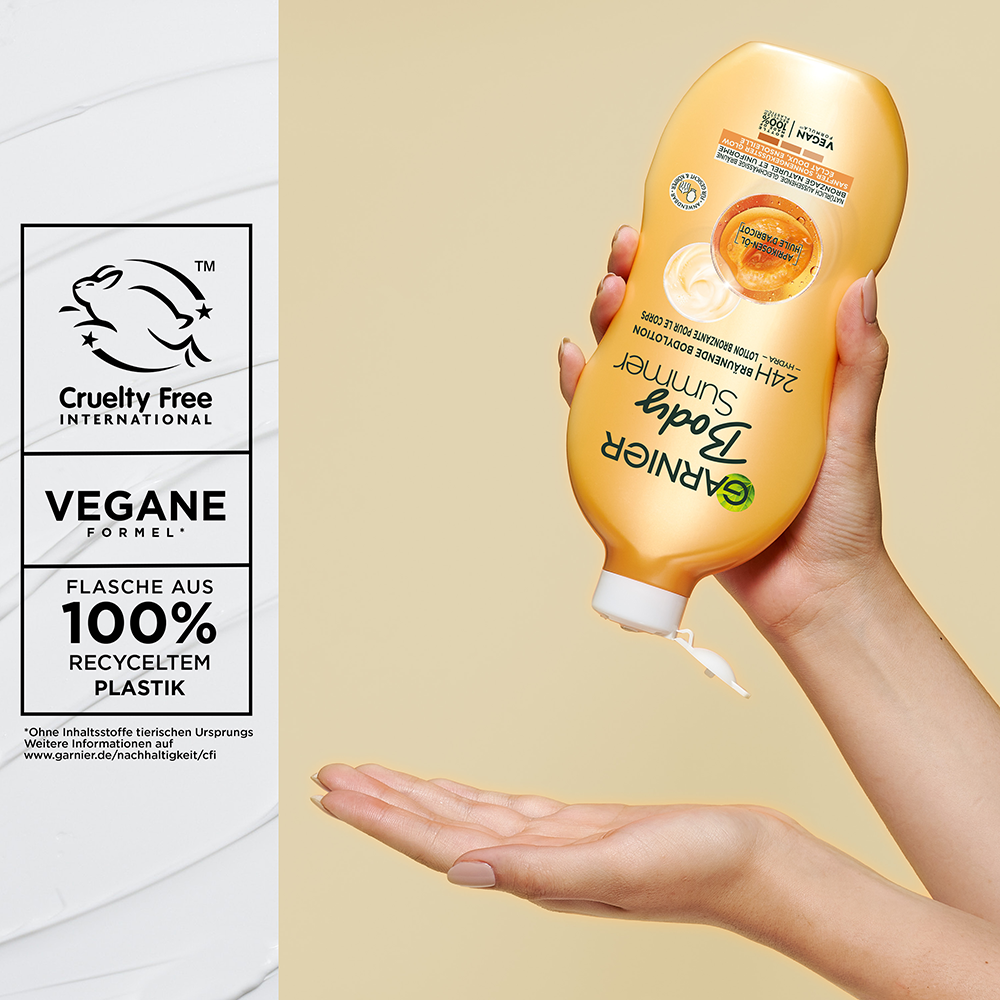 Bild: GARNIER Summer Body Feuchtigkeitsspendende Bräunungslotion 