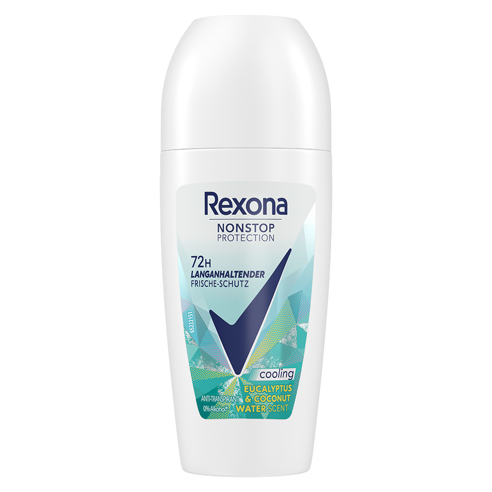Bild: Rexona Deo Roll On Non Stop Protection Thermocool Eucalyptus und Coconut Water