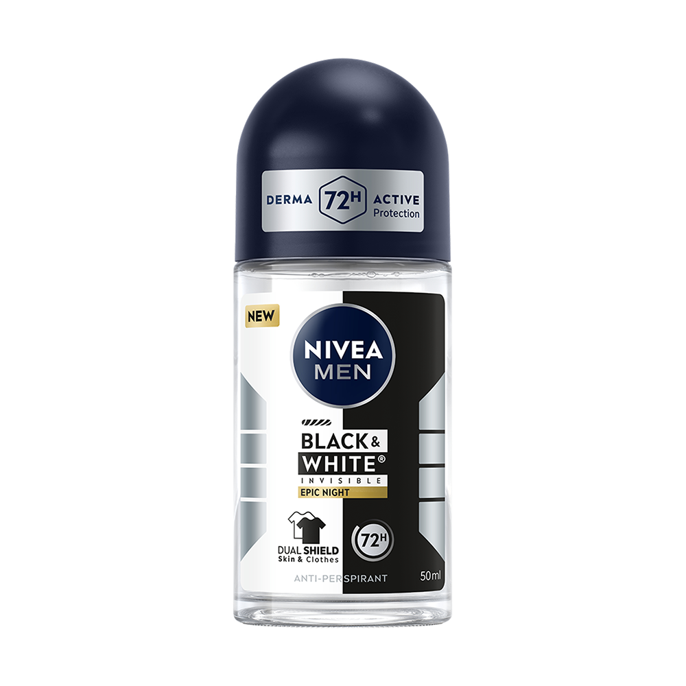 Bild: NIVEA Deo Roll On Black and White Invisible Epic Night 