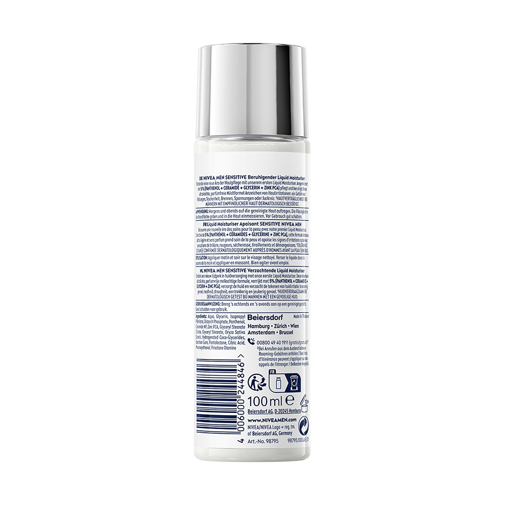 Bild: NIVEA MEN Liquid Moisturiser Sensitive 