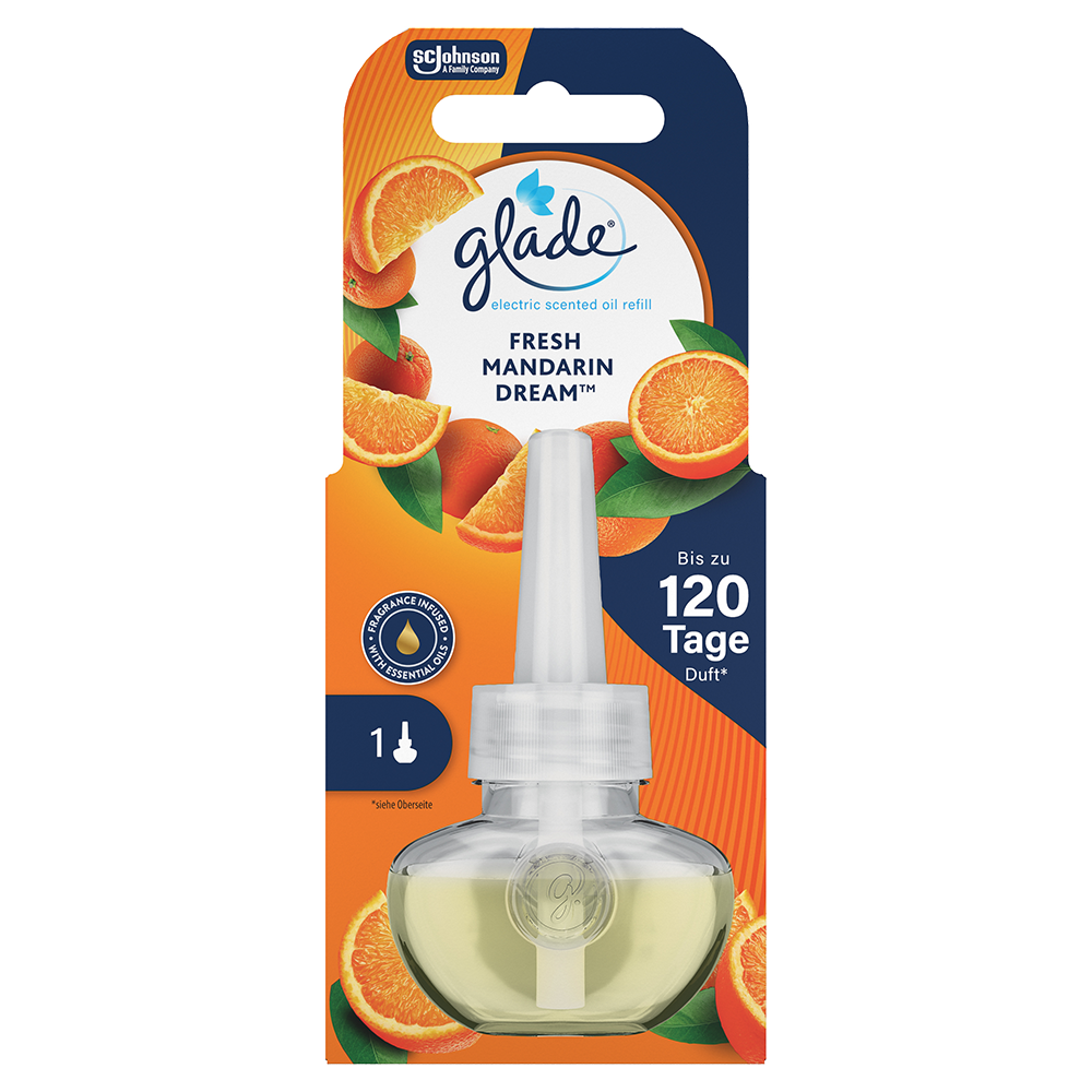 Bild: Glade Electric Scented Duftöl Nachfüller Fresh Mandarin 