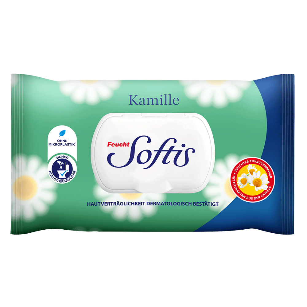 Bild: Softis Feuchtes Toilettenpapier Kamille