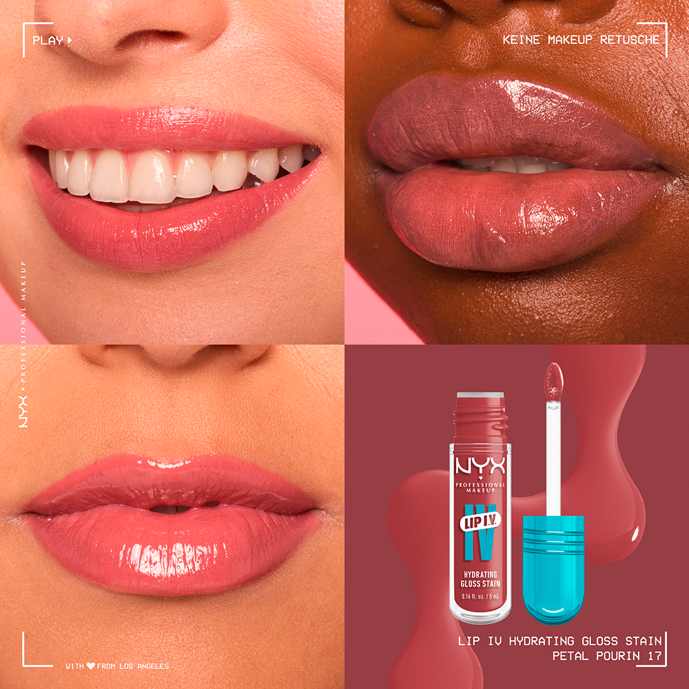 Bild: NYX Professional Make-up LIP IV Hydrating Gloss Serum Lipgloss Petal Pourin'