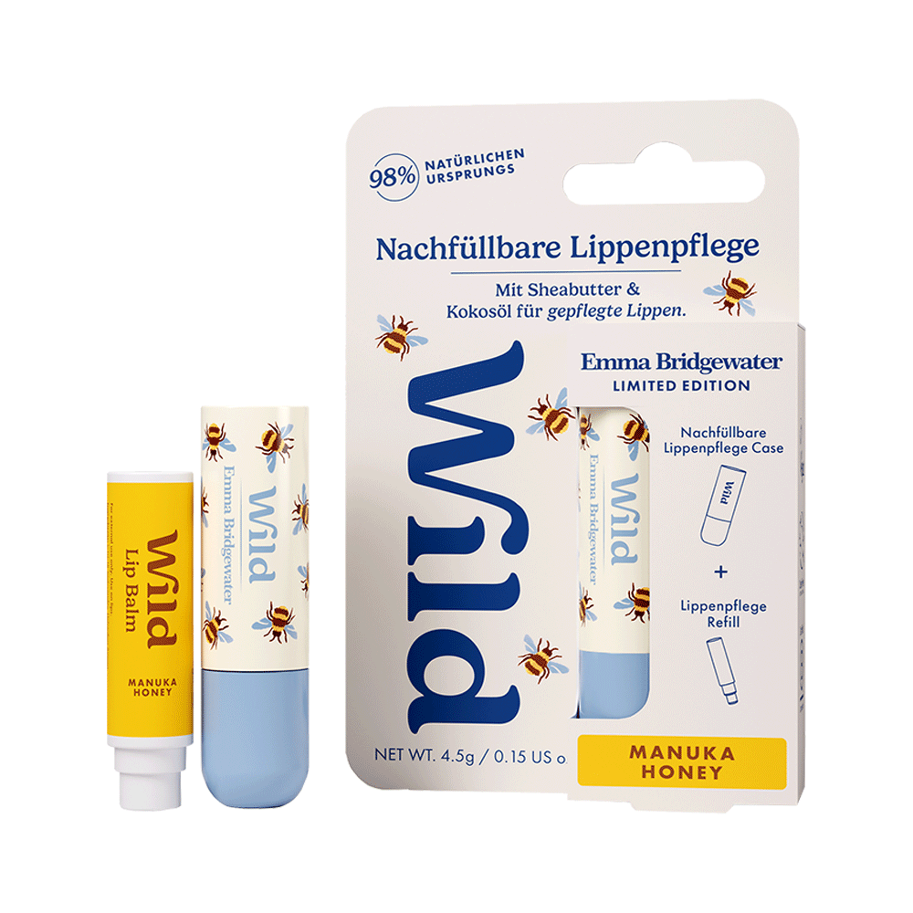 Bild: WILD Nachfüllbare Lippenpflege Manuka Honey Emma Bridgewater Edition 