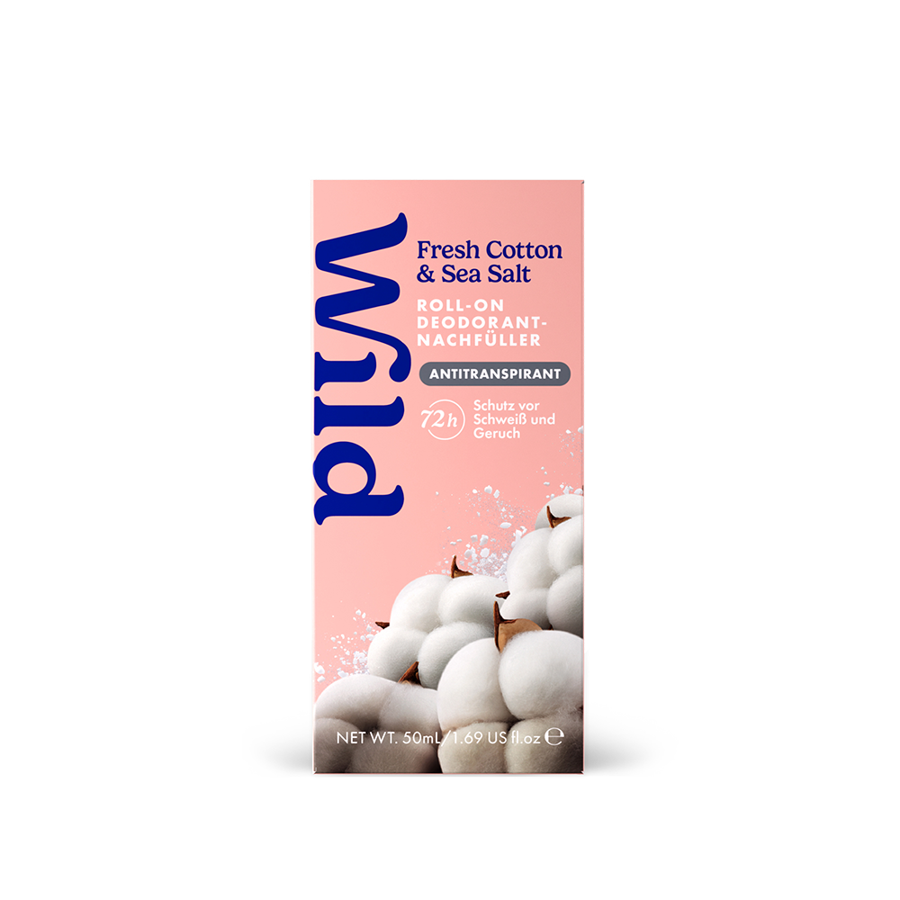 Bild: WILD Fresh Cotton and Sea Salt ROLL-ON Nachfüller 