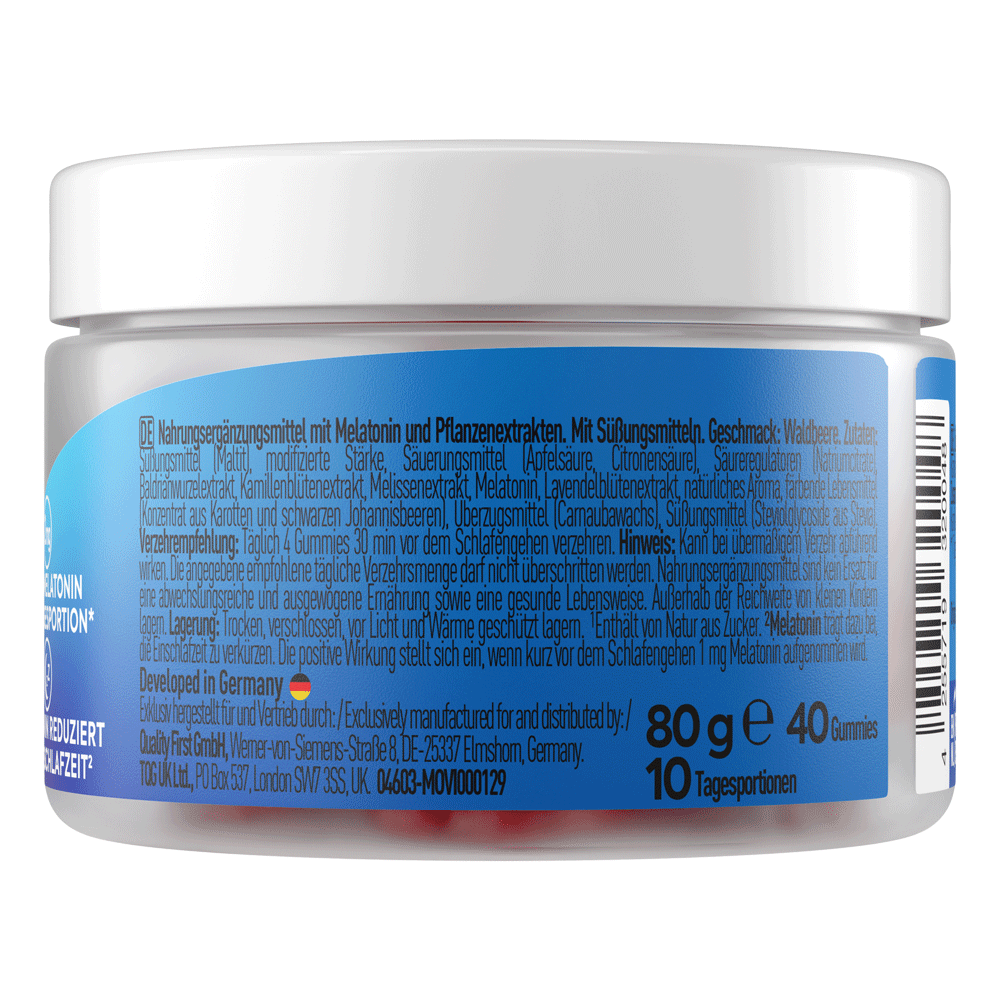 Bild: More More Sleep Gummies Melatonin Waldbeere 