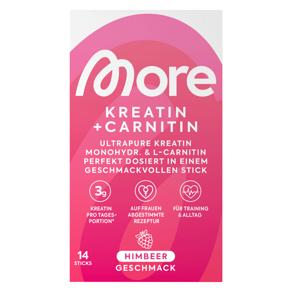Bild: More Kreatin+ Carnitin Sticks Himbeere