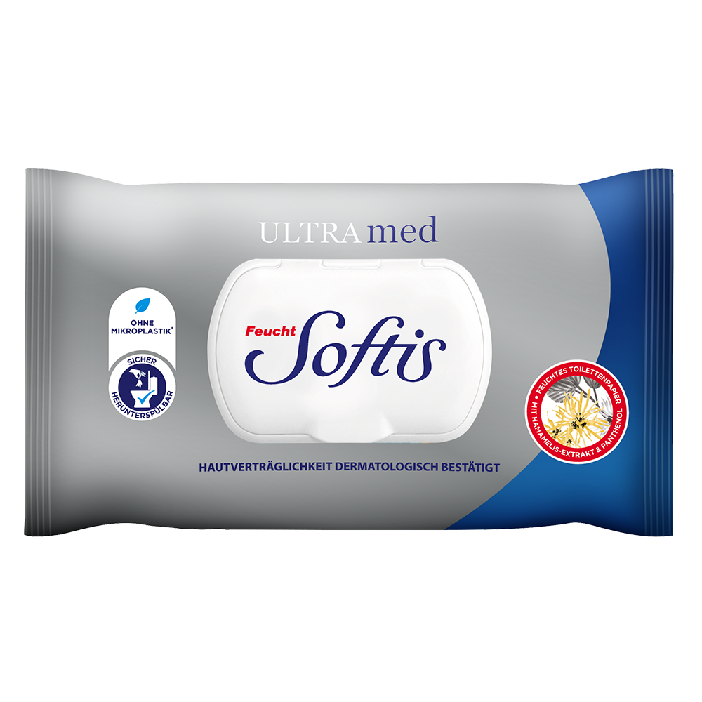 Bild: Softis Feuchtes Toilettenpapier Ultra Med