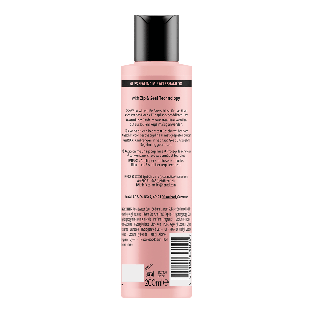 Bild: Schwarzkopf GLISS Sealing Shampoo