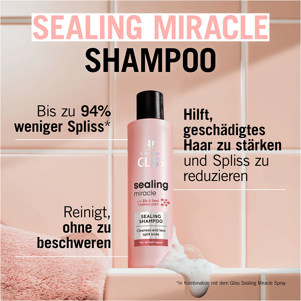Bild: Schwarzkopf GLISS Sealing Shampoo