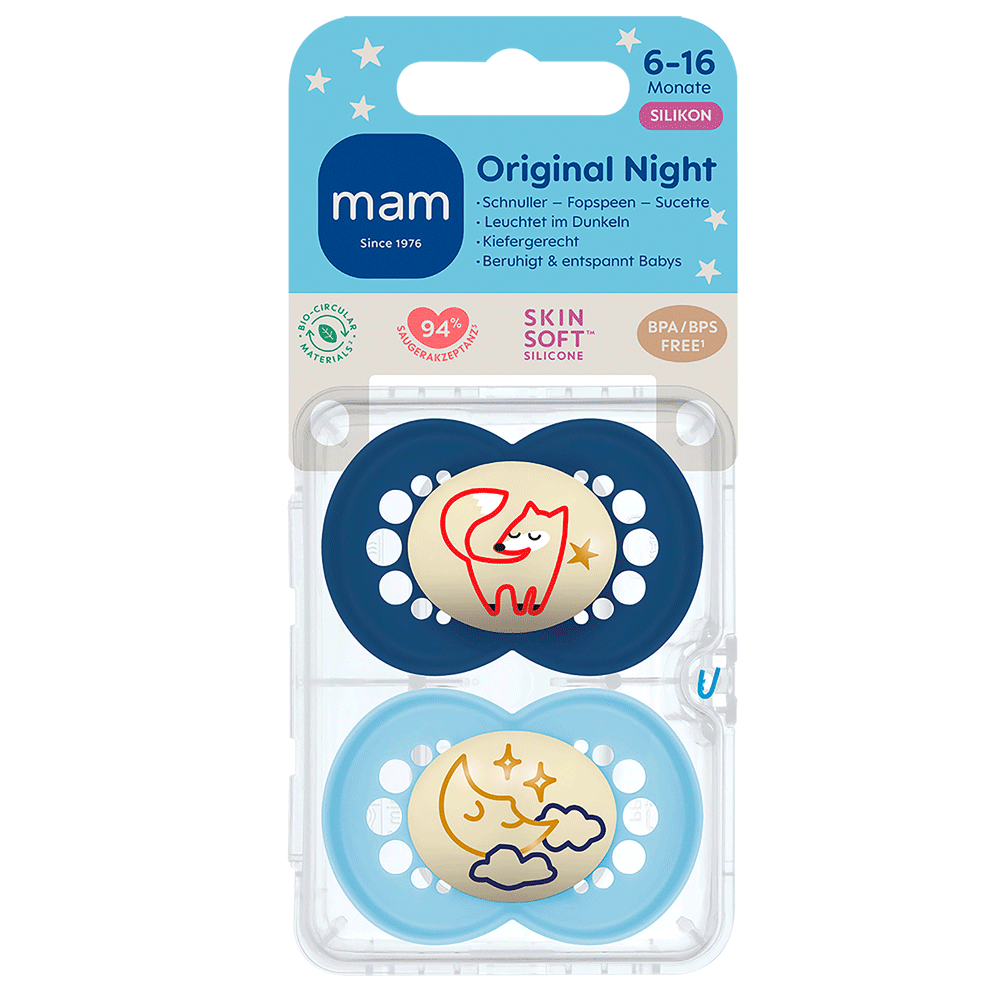 Bild: MAM Original Night Schnuller Silikon 6-16 Monate