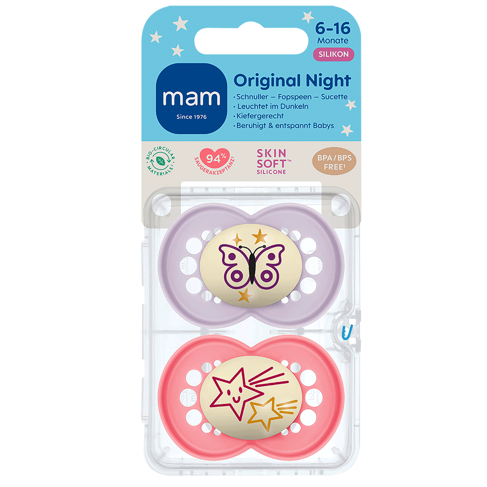 Bild: MAM Original Night Schnuller Silikon 6-16 Monate