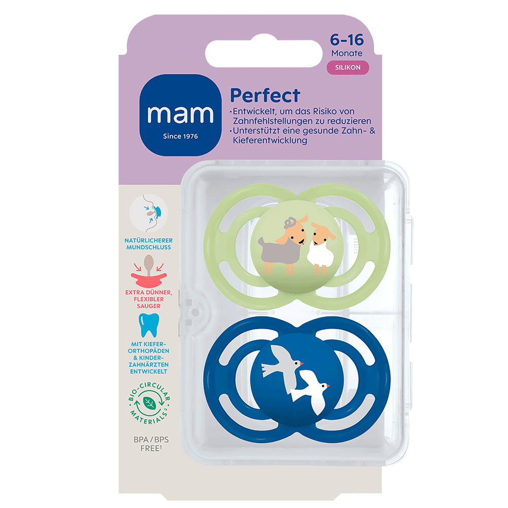 Bild: MAM Perfect Schnuller Silikon 6-16 Monate
