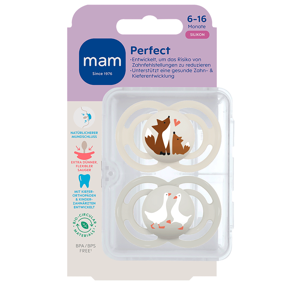 Bild: MAM Perfect Schnuller Silikon 6-16 Monate