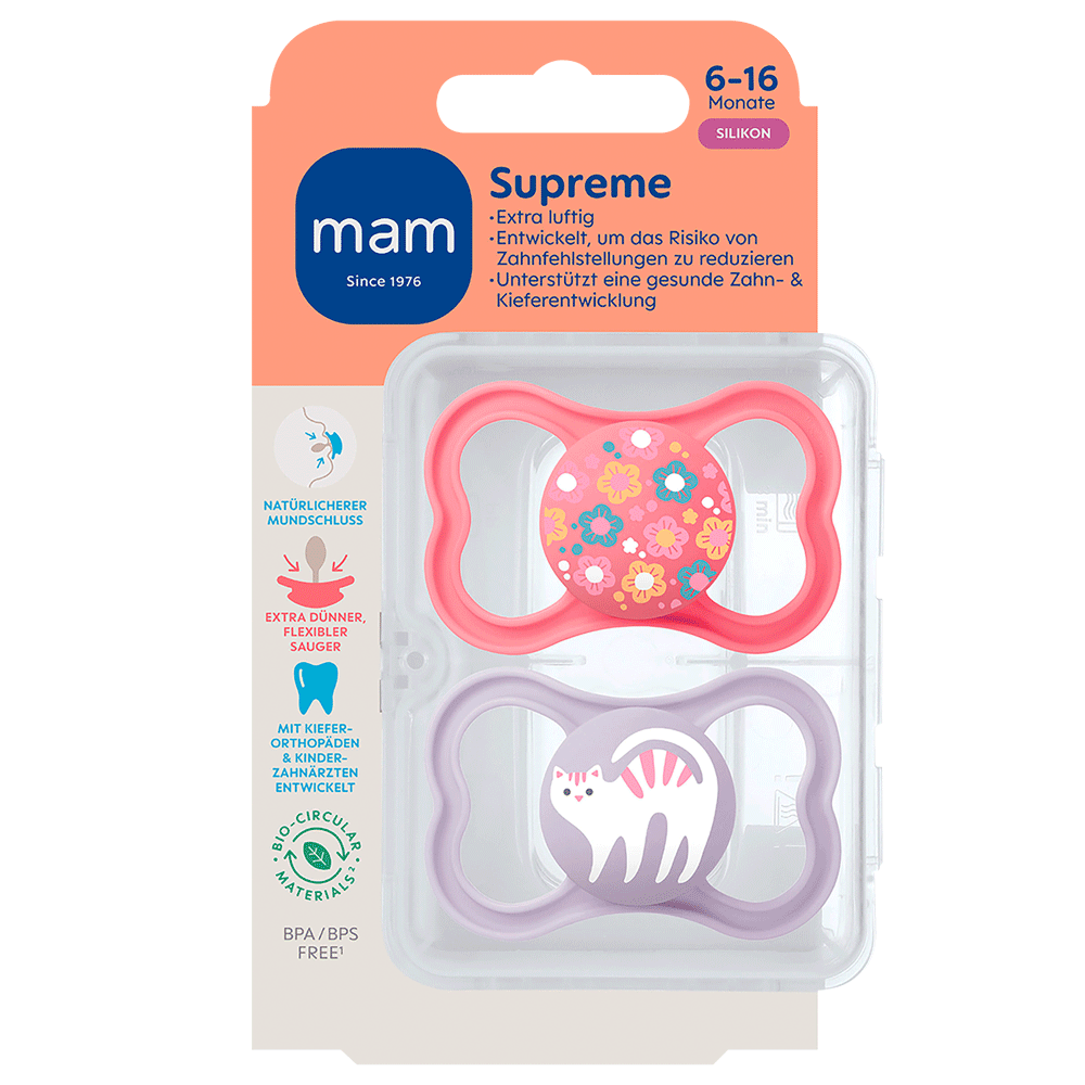 Bild: MAM Supreme Schnuller Silikon 6-16 Monate