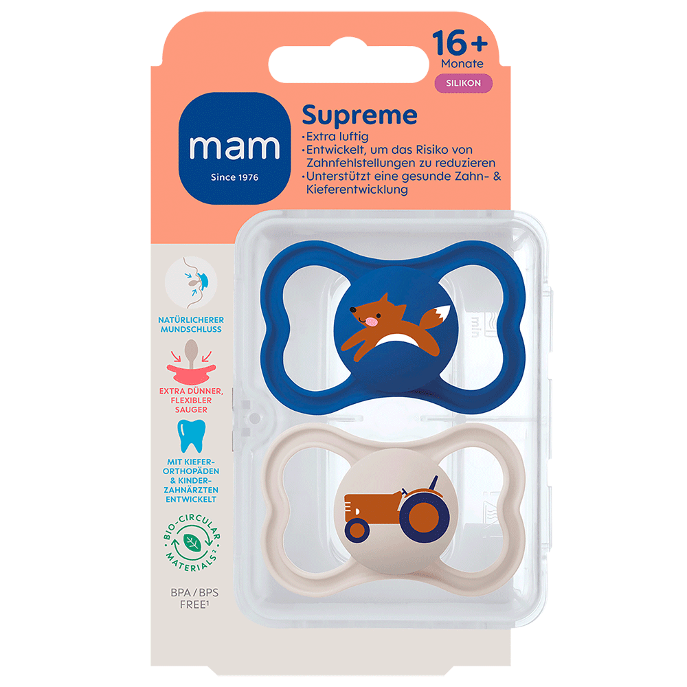 Bild: MAM Supreme Schnuller Silikon 16+ Monate