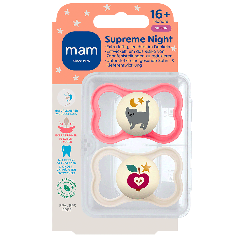 Bild: MAM Supreme Night Schnuller Silikon 16+ Monate