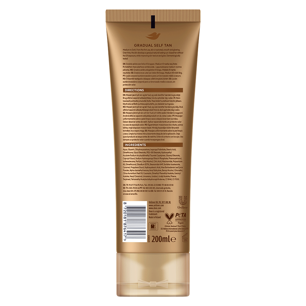 Bild: Dove Body Lotion Summer Revive Dark