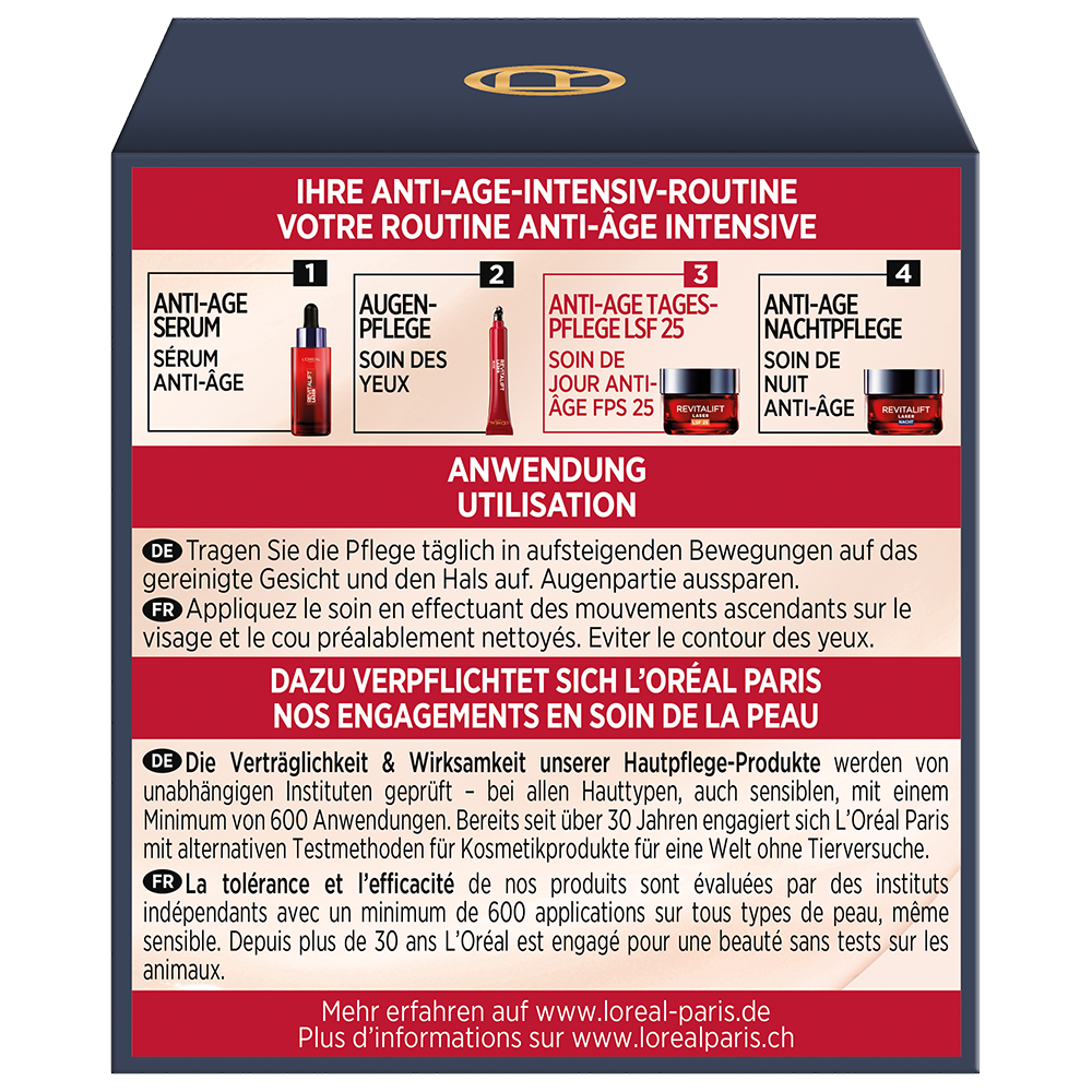 Bild: L'ORÉAL PARIS Revitalift Laser X3 Anti-Age Intensiv-Pflege LSF 20 