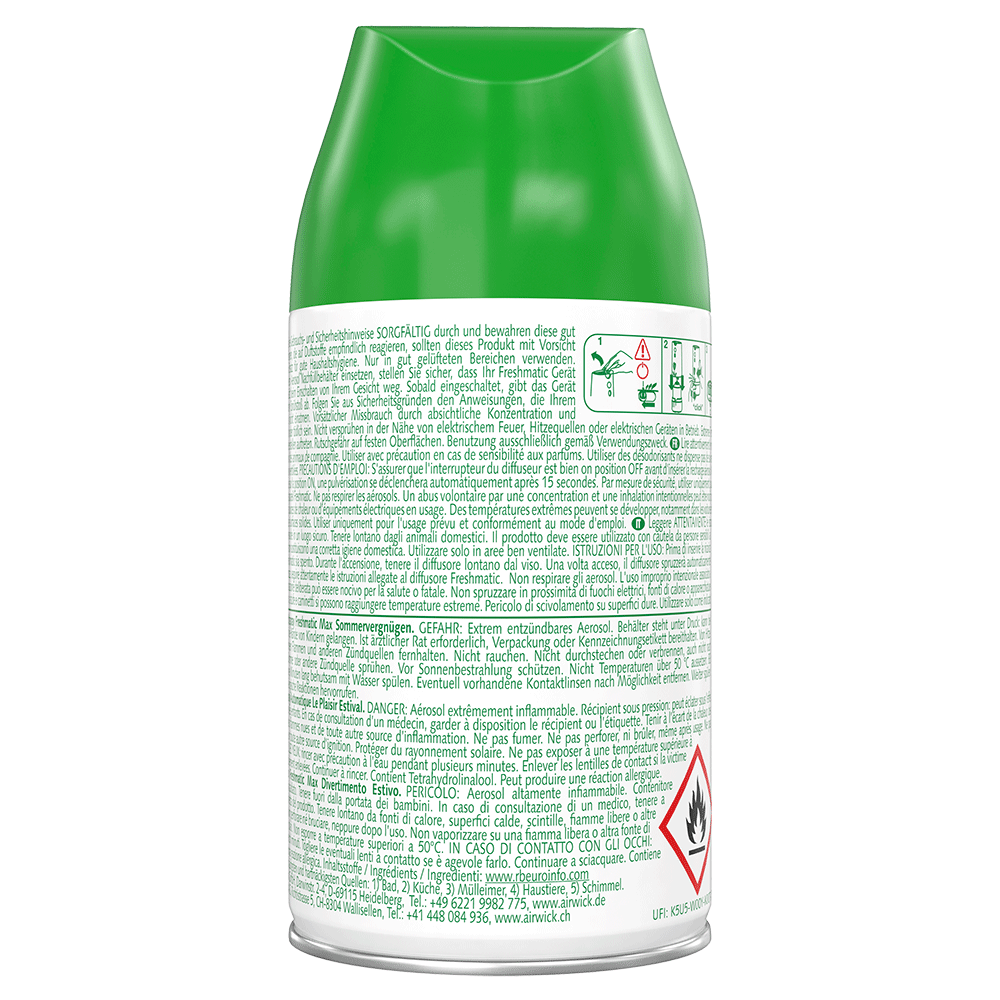 Bild: AIRWICK Automatisches Duftspray Freshmatic Nachfüllung Sommer Vergnügen