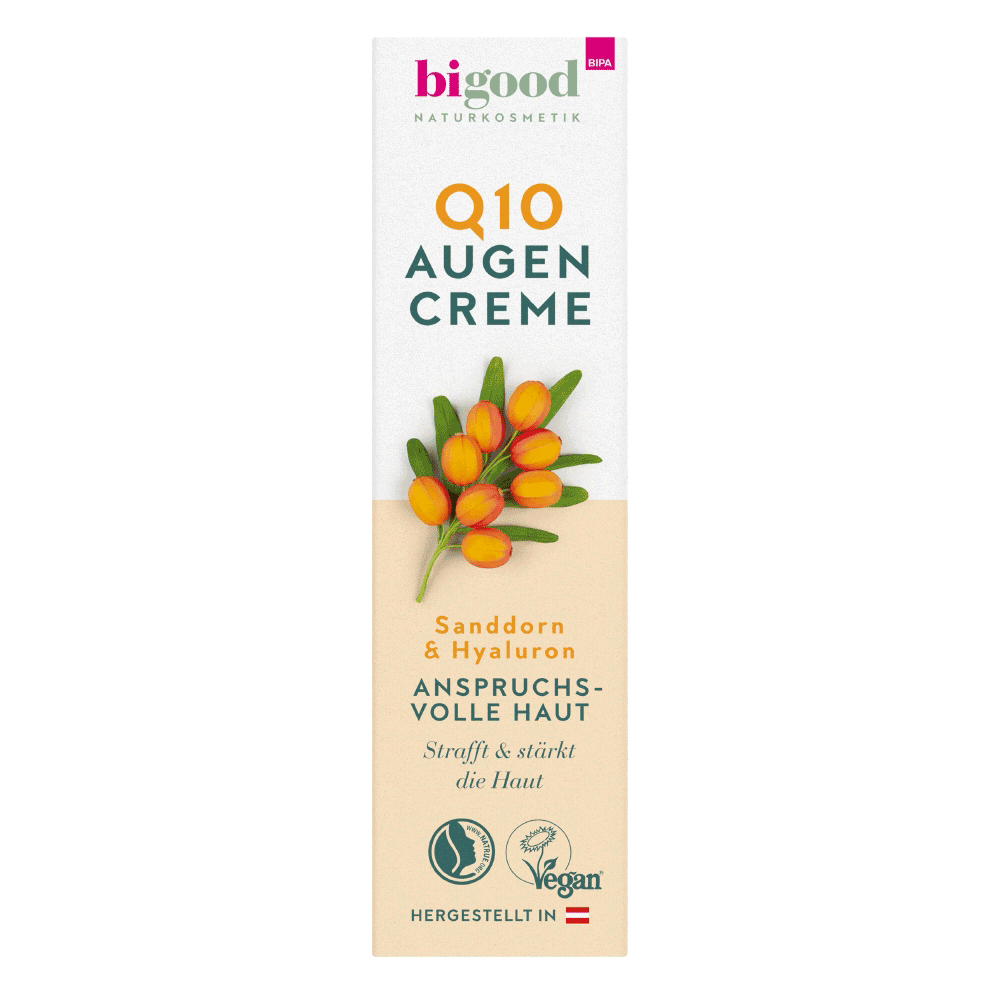 Bild: bi good Q10 Augencreme Sanddorn & Hyaluron