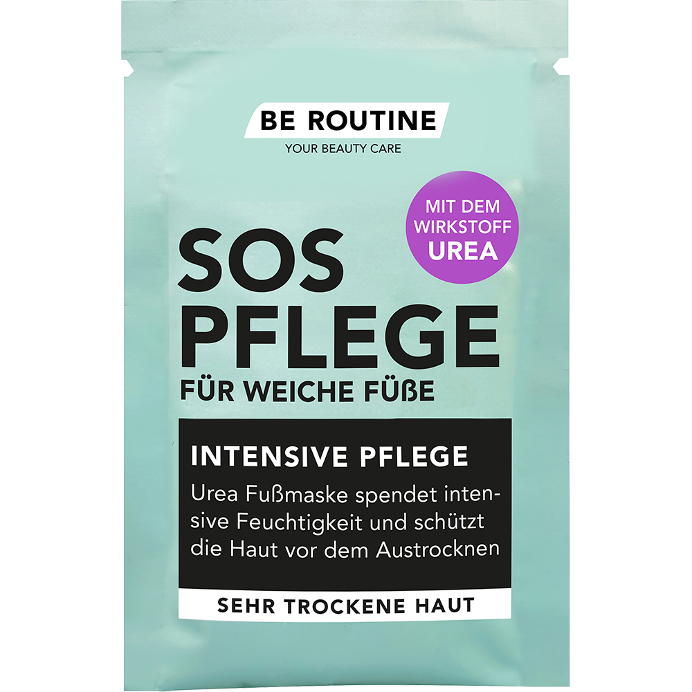 Bild: BE ROUTINE SOS Pflege Fußmaske 