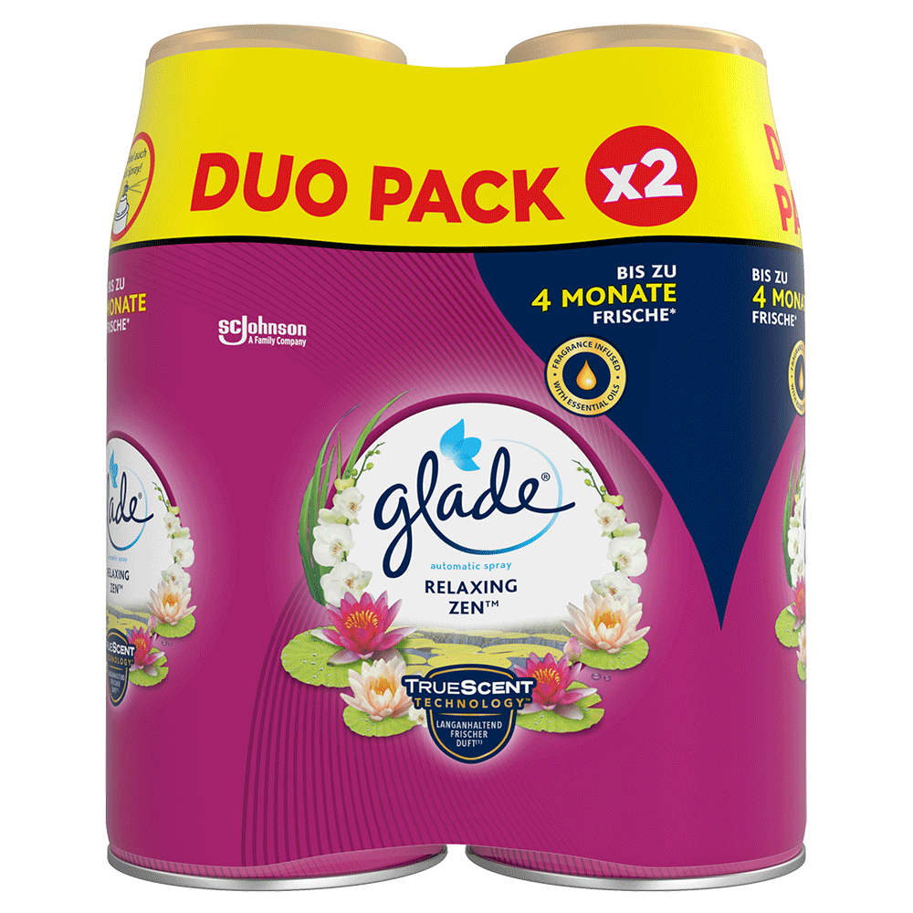 Bild: Glade Automatic Spray Nachfüllung Relaxing Zen Doppelpack 