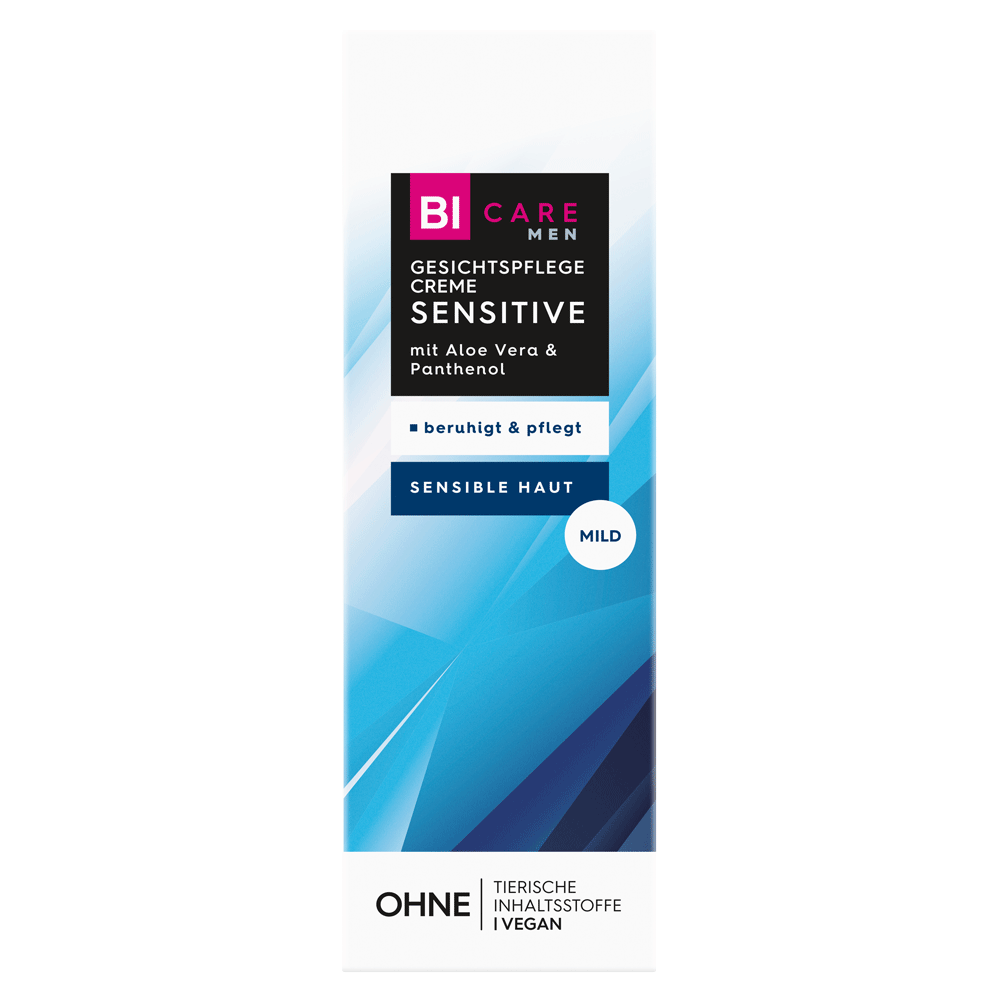 Bild: BI CARE MEN Gesichtspflege Creme Sensitive 