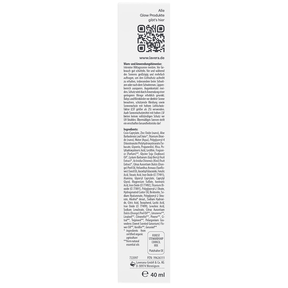 Bild: lavera Glow by Nature Anti UV Fluid LSF 50