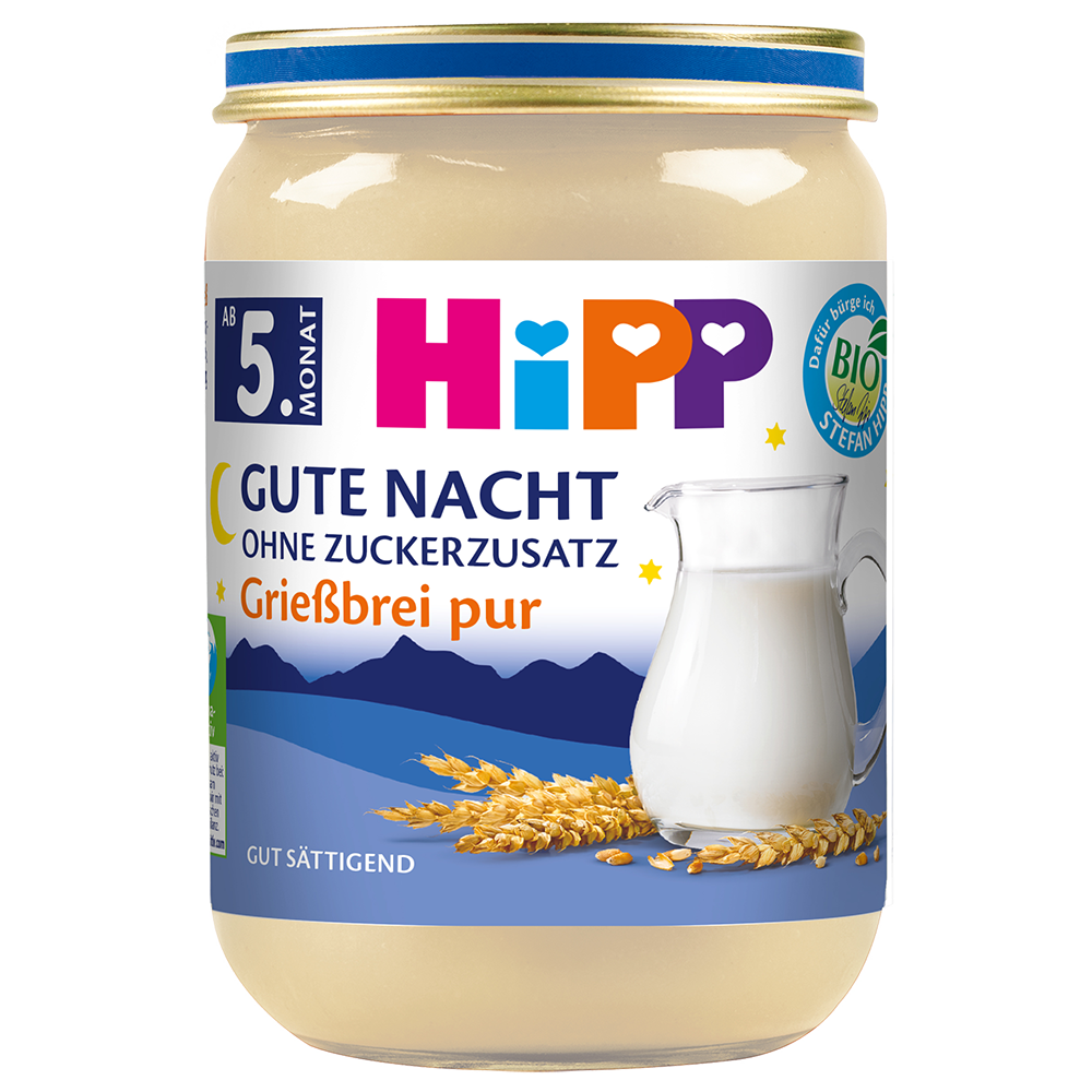 Bild: HiPP Gute Nacht Grießbrei pur